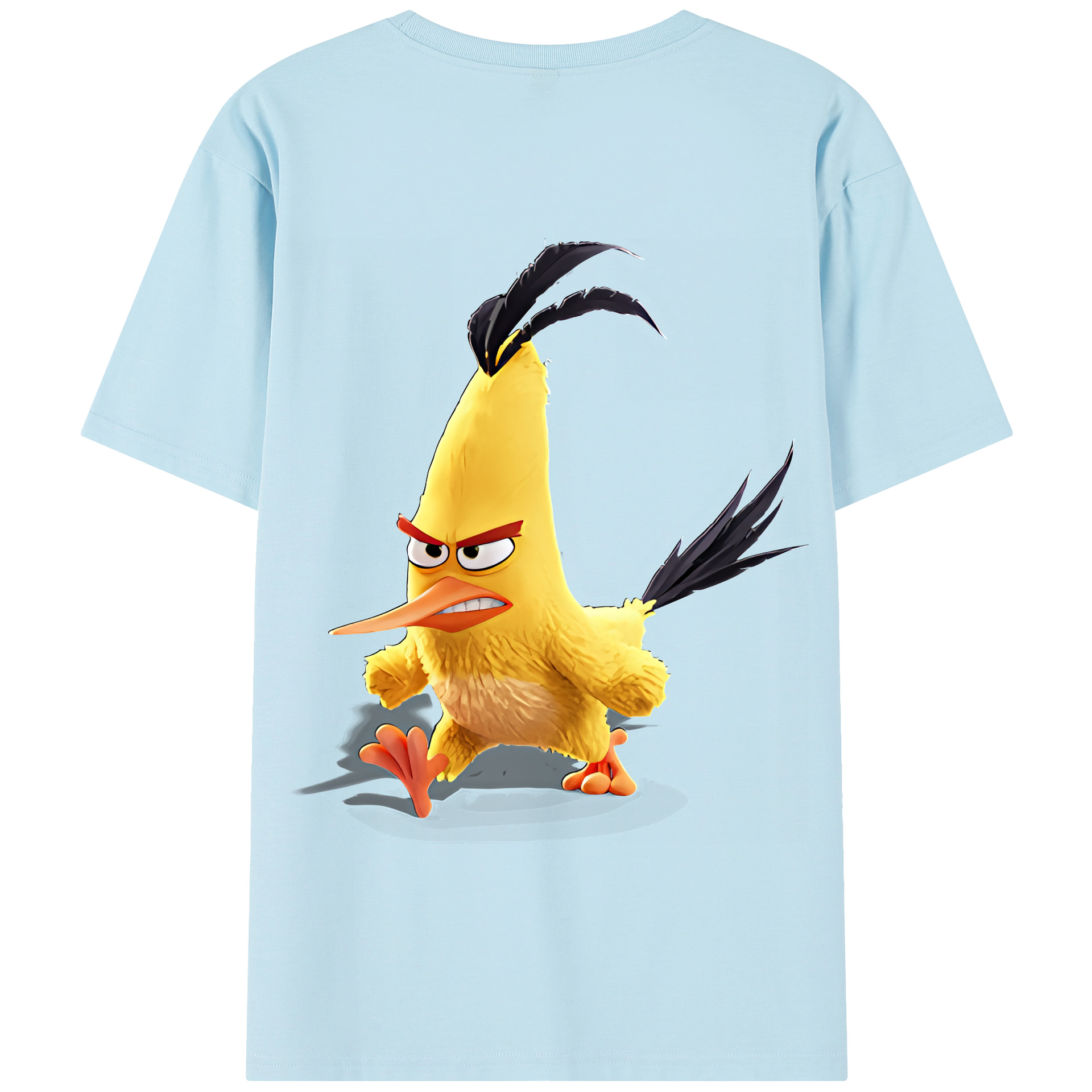 （画像用） Angry Birds アングリーバード 綿100％半袖Tシャツ（背面プリント）